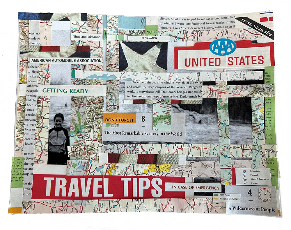 abstract collage made from elements of AAA